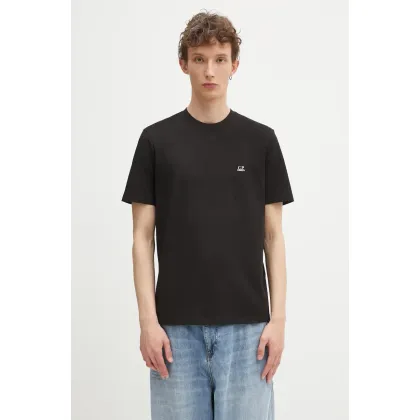 Zdjęcie C.P. Company t-shirt bawełniany męski kolor czarny z nadrukiem 18CMTS030A005100W