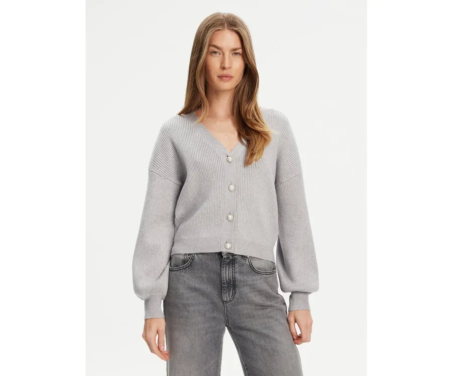 obrazek 1 Guess Kardigan W5YR07 Z2ZK2 Szary Relaxed Fit