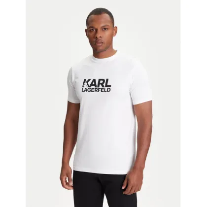Zdjęcie KARL LAGERFELD T-Shirt 755087 553235 Biały Regular Fit