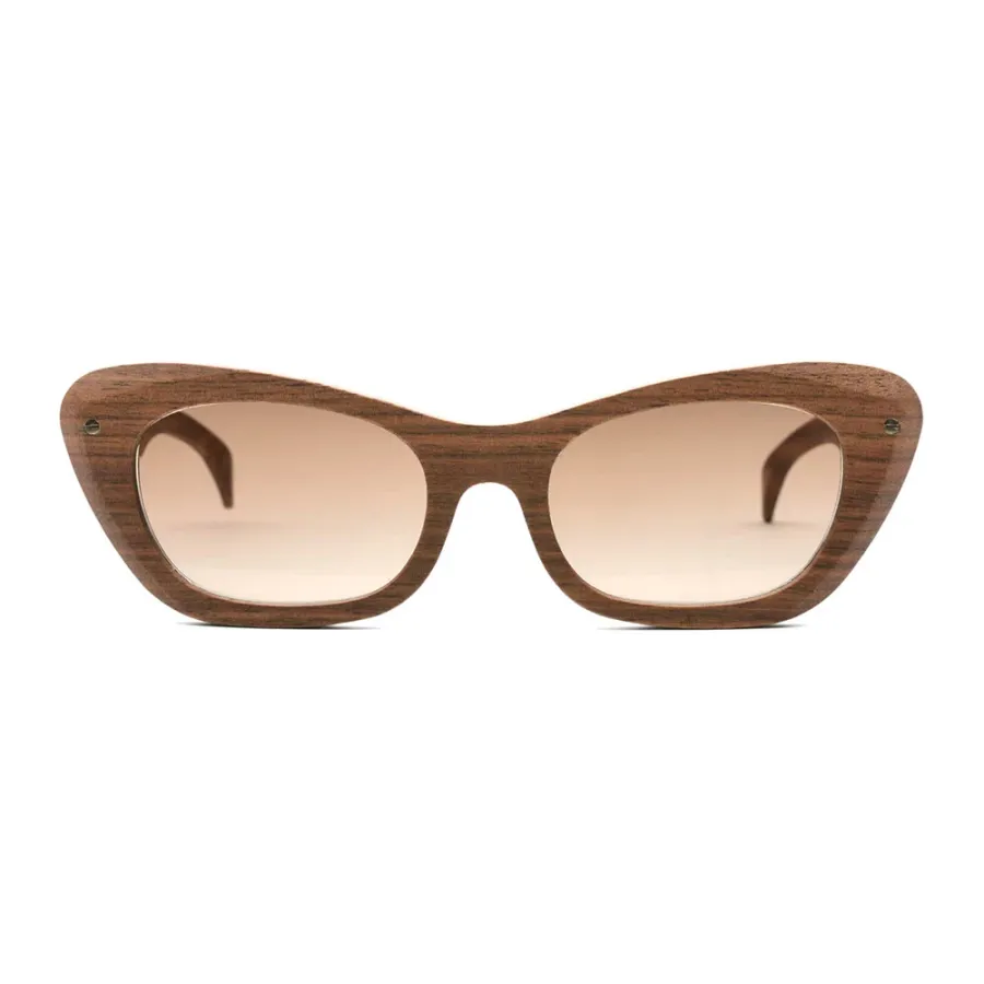 obrazek 2 Stylowe, dębowe, ciemne okulary damskie - Legno Light