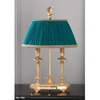 Picture Gilded bronze table lamp with shade