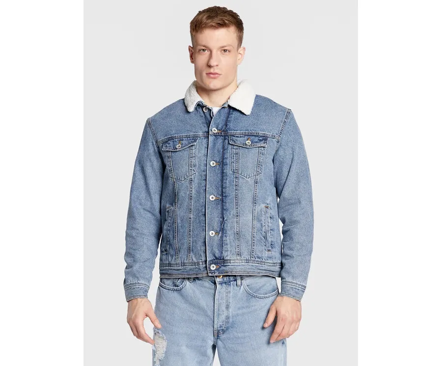 obrazek 1 Redefined Rebel Kurtka jeansowa Raven 215116 Niebieski Regular Fit