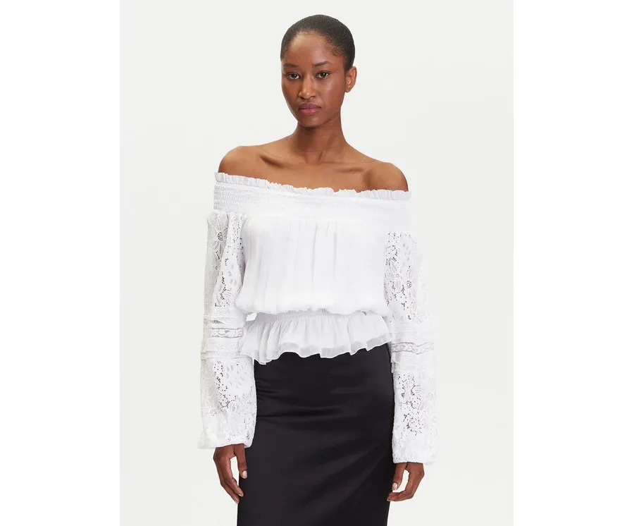 obrazek 1 Guess Bluzka W5GH0S WE550 Biały Regular Fit