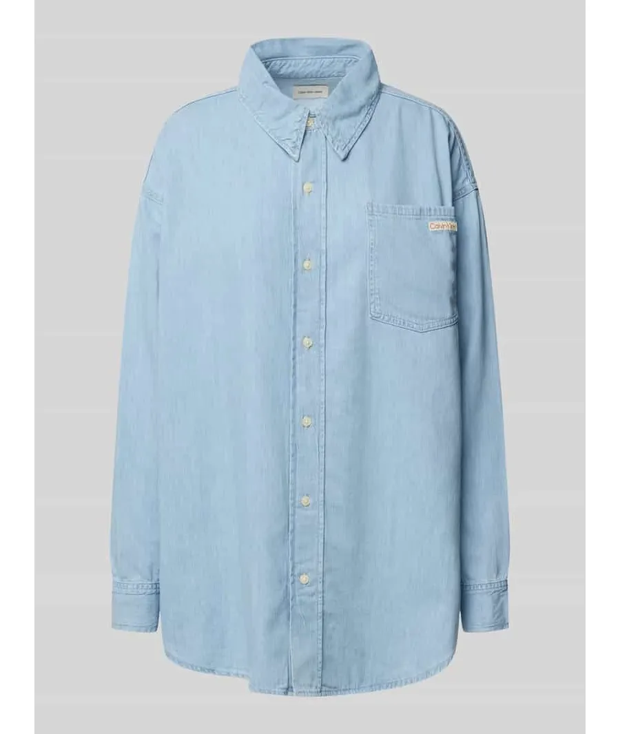 obrazek 1 Calvin Klein Jeans Koszula jeansowa J20J225010 Błękitny Oversize