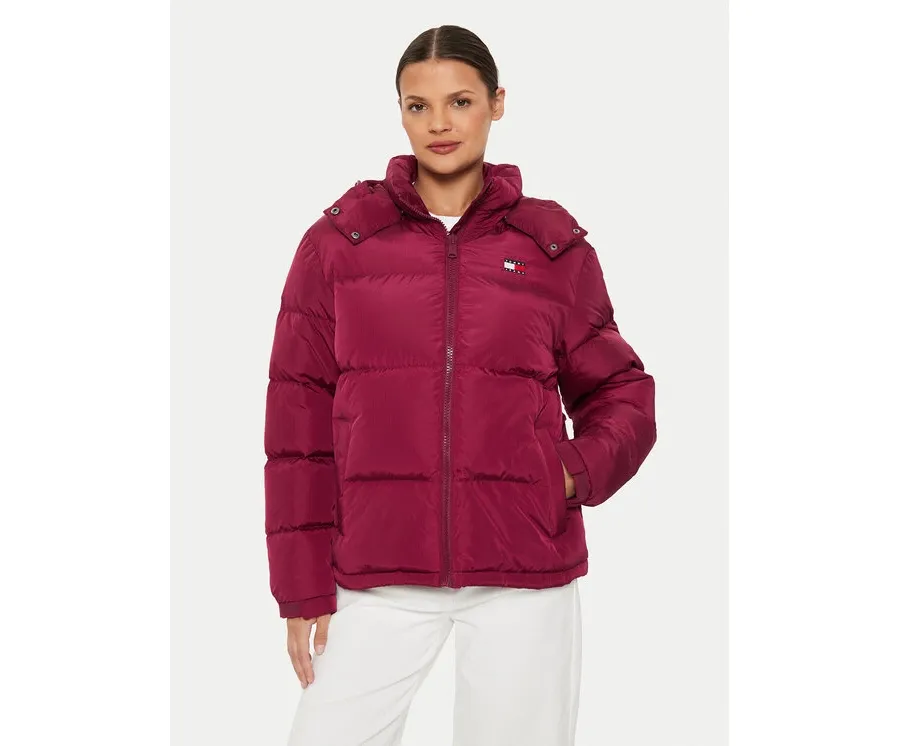 obrazek 1 Tommy Jeans Kurtka puchowa Alaska DW0DW18610 Bordowy Regular Fit
