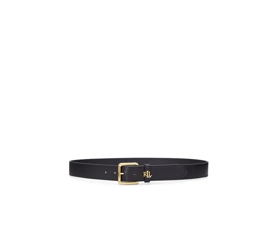 obrazek 1 LAUREN RALPH LAUREN Pasek Damski Logo Keeper 412968765001 Czarny