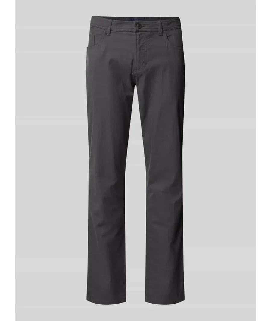 obrazek 1 Chinosy o kroju tapered fit z fakturowanym wzorem