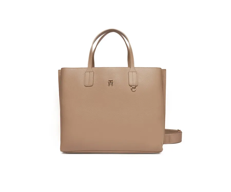 obrazek 1 Tommy Hilfiger Torebka Th Distinct Satchel AW0AW17463 Beżowy