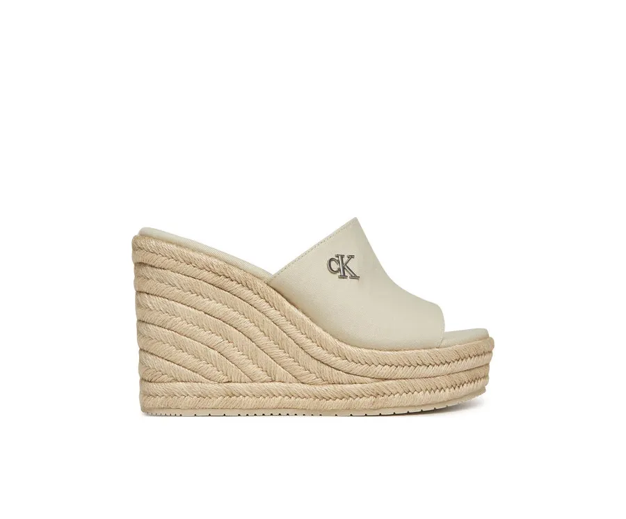 obrazek 1 Calvin Klein Jeans Espadryle Wedge Rope Slide Mg YW0YW01699 Écru