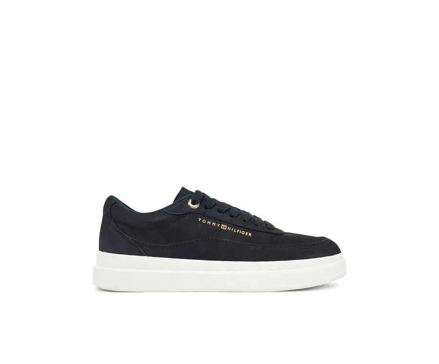 obrazek 1 Tommy Hilfiger Sneakersy Modern Court Sneaker Nubuck FW0FW08462 Granatowy