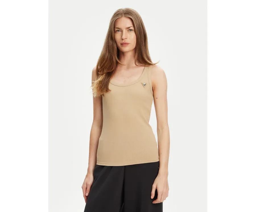 obrazek 1 Guess Top V4YP06 K8RT2 Beżowy Regular Fit