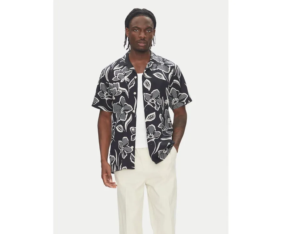 obrazek 1 Lindbergh Koszula 30-203707 Czarny Regular Fit
