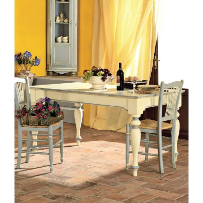 Zdjęcie Ekskluzywny prowansalski stół z wewnętrznym przedłużeniem 70cm - Interiors Italia