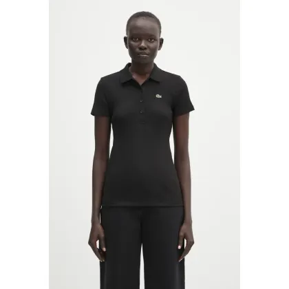 Zdjęcie Lacoste polo bawełniane damski kolor czarny DF5377