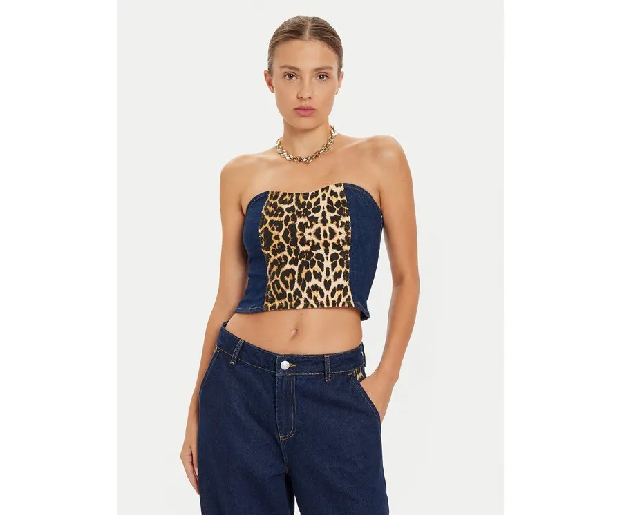 obrazek 1 Noisy May Top 27033511 Granatowy Slim Fit