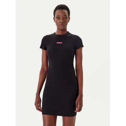 Zdjęcie Tommy Jeans Sukienka codzienna Script DW0DW21186 Czarny Slim Fit