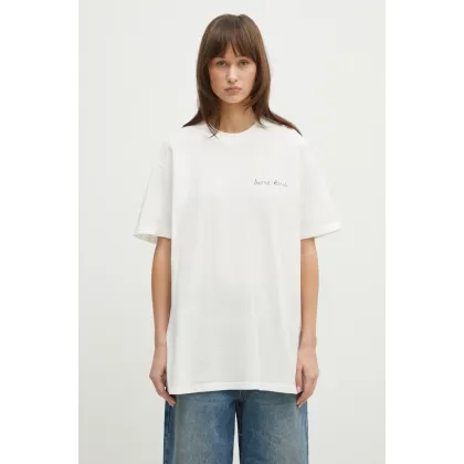 Zdjęcie Anine Bing t-shirt bawełniany Walker Tee Lyrics damski kolor biały A.08.10771