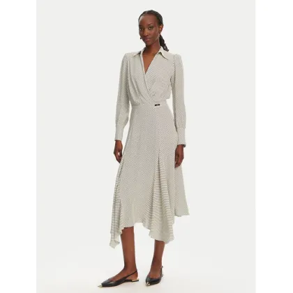 Zdjęcie Elisabetta Franchi Sukienka koszulowa AB86552E2 E84 Écru Regular Fit