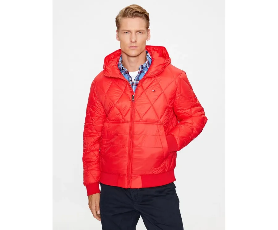 obrazek 1 Tommy Hilfiger Kurtka przejściowa MW0MW32766 Czerwony Regular Fit