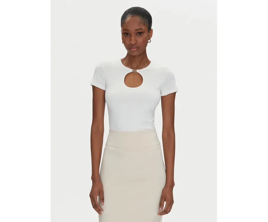 obrazek 1 Rinascimento Bluzka CFC0122547003 Biały Regular Fit