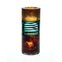 Picture A unique Cloudy Butterflies glass vase