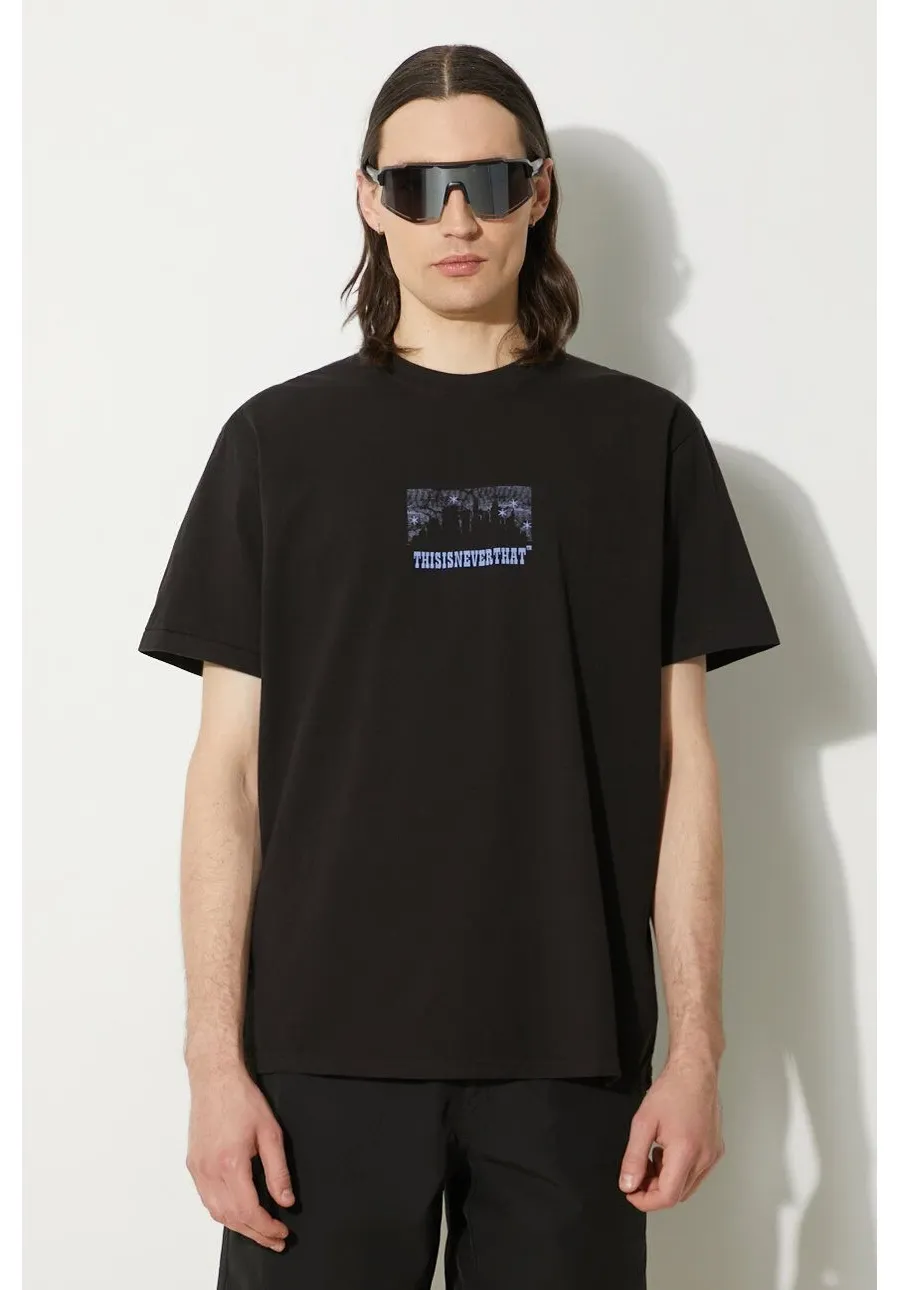 obrazek 1 thisisneverthat t-shirt bawełniany Nightmare Tee męski kolor czarny z nadrukiem TN241TTSST16