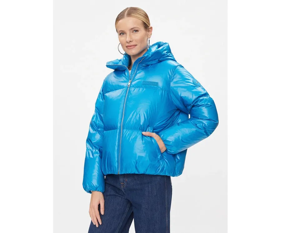obrazek 1 Tommy Hilfiger Kurtka puchowa New York Gloss WW0WW40836 Niebieski Relaxed Fit