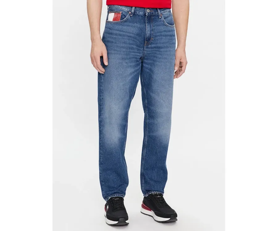 obrazek 1 Tommy Jeans Jeansy Isaac Rlxd Tapered Ah6037 DM0DM18224 Granatowy Relaxed Fit