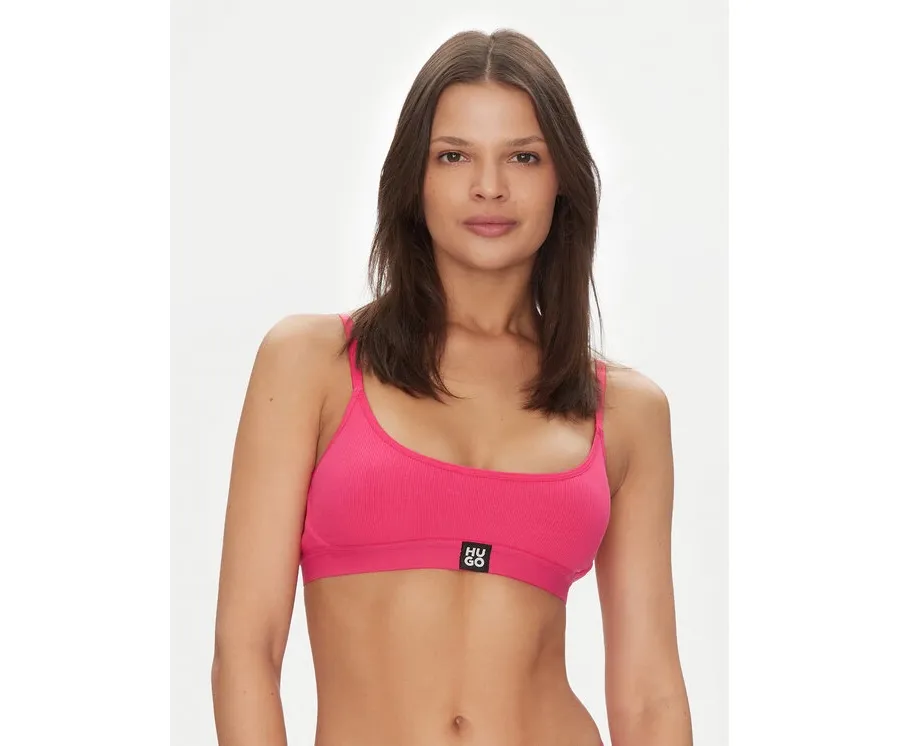 obrazek 1 HUGO Biustonosz top Bralette Rib 50496811 Różowy