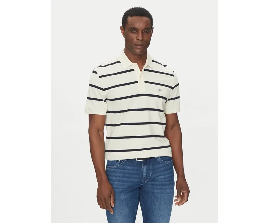 obrazek 1 Gant Polo 2014022 Écru Regular Fit