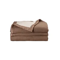 Picture A unique Volta Chamois Blanchi wool blanket for the bedroom