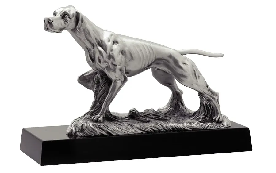 picture 1 Figurine for the hunter with a hunting dog - Astra Argenti