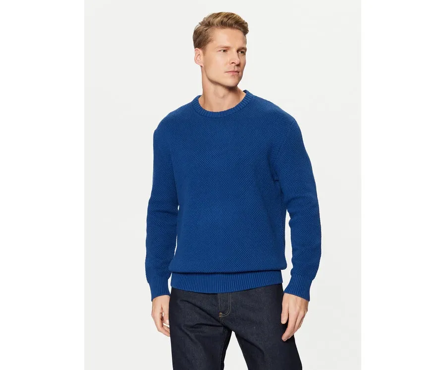obrazek 1 Selected Homme Sweter 16094552 Niebieski Relaxed Fit