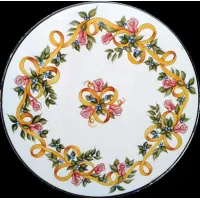 Zdjęcie Ekskluzywny blat z kamienia wulkanicznego zdobiony ozdobnym motywem kwiatowym - Ceramiche Valchida