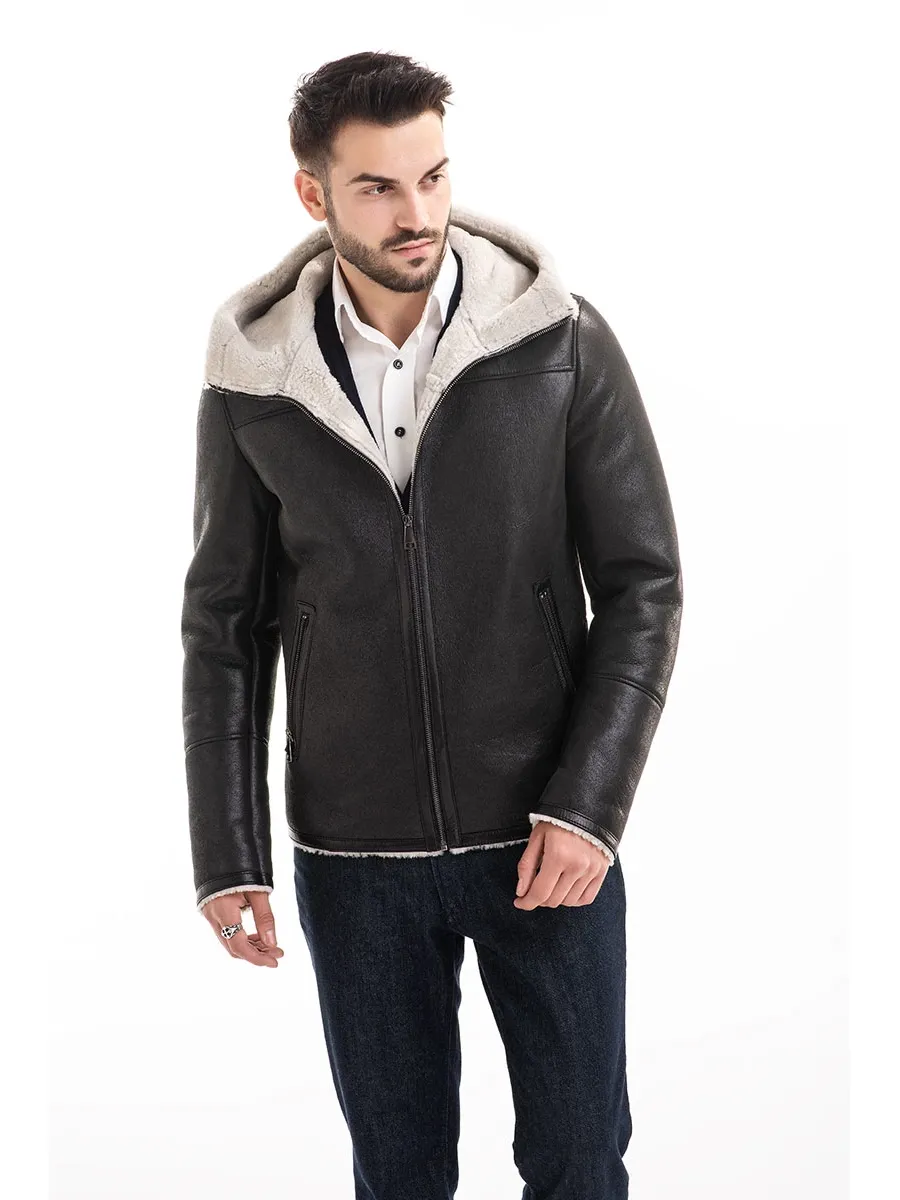 obrazek 8 Naturalna kurtka męska z owczej skóry - A&A Vesa