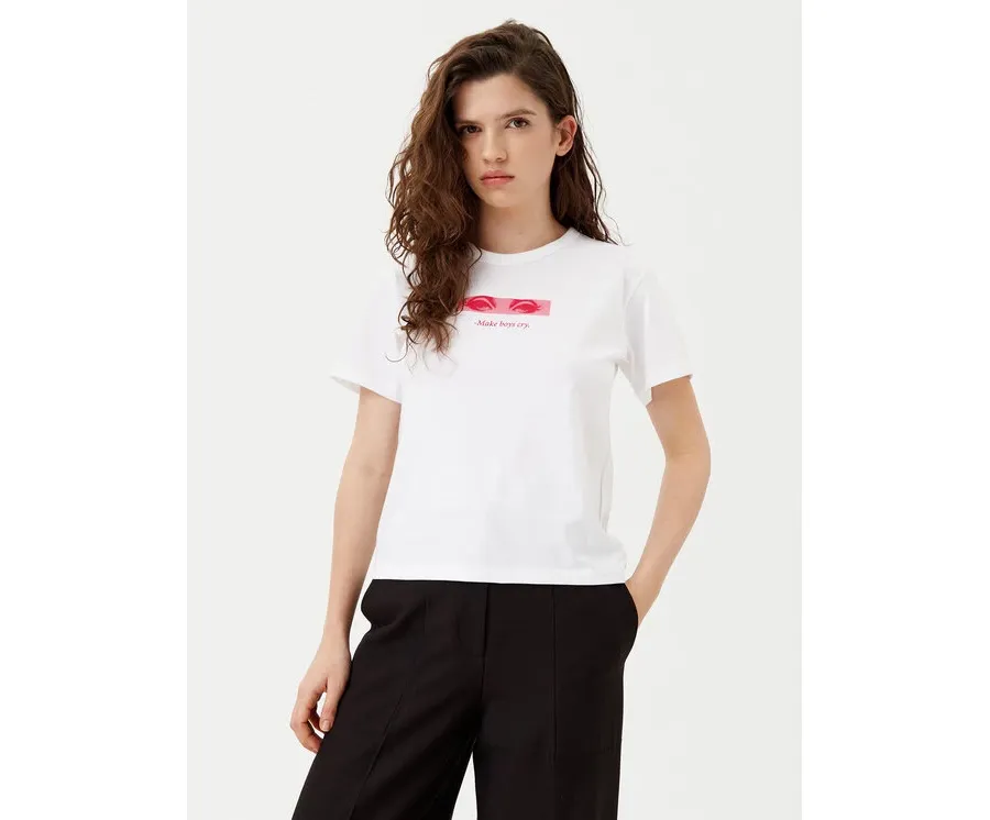 obrazek 1 HUGO T-Shirt Destrel_1 50534246 Biały Regular Fit