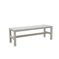 Picture A beautiful minimalist bench without a backrest for the garden and terrace