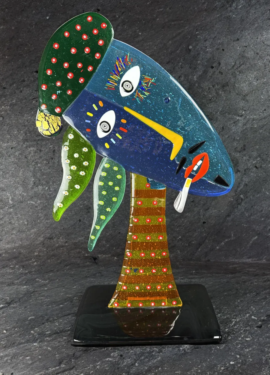 obrazek 1 Abstrakcyjny pop-art Modigliani ze szkła Murano