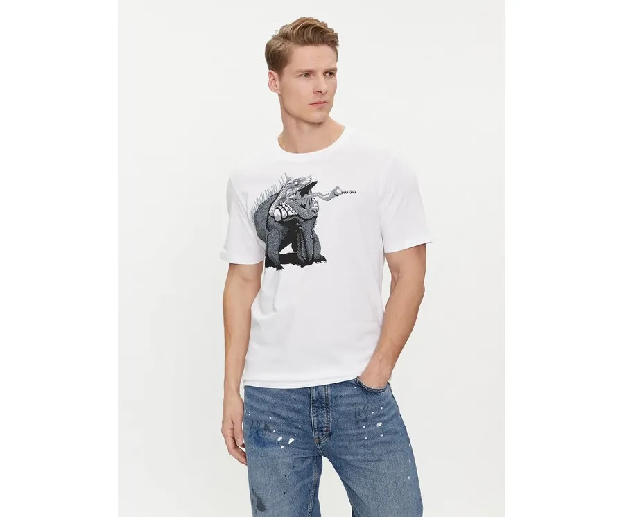 obrazek 1 Hugo T-Shirt Dibeach 50513812 Biały Regular Fit HUGO
