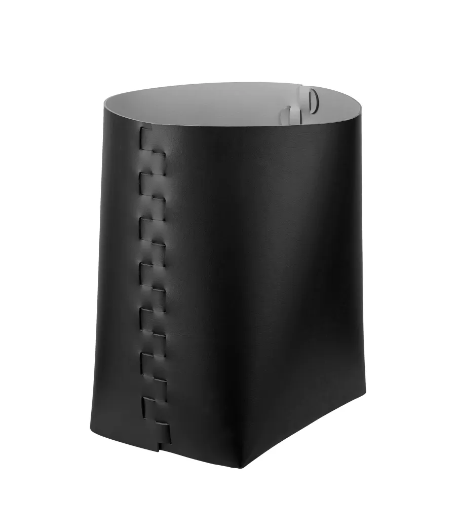 obrazek 1 Piękny wysoki czarny kosz Helena 35x30xH45 cm