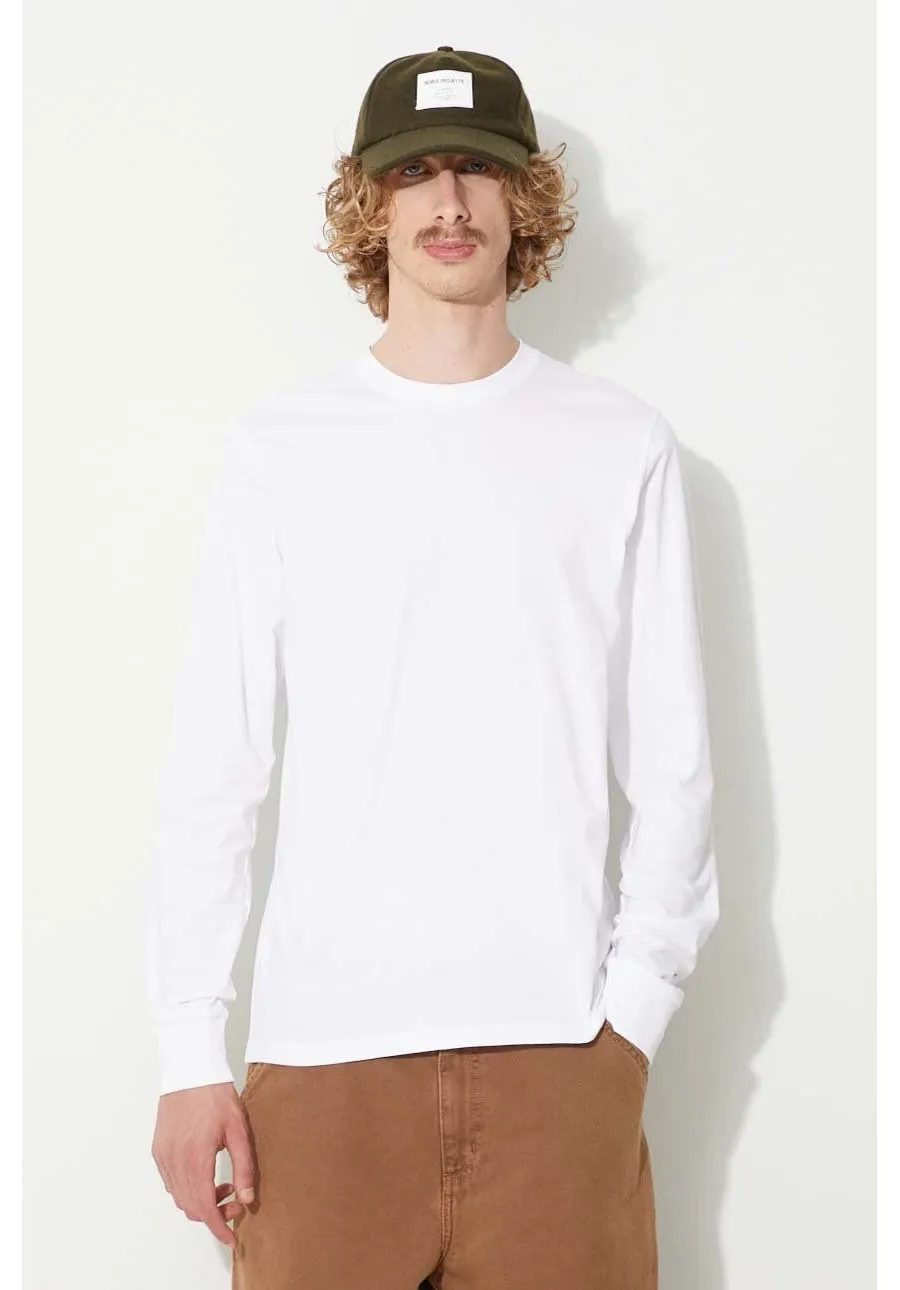 obrazek 1 Carhartt WIP longsleeve bawełniany kolor biały gładki