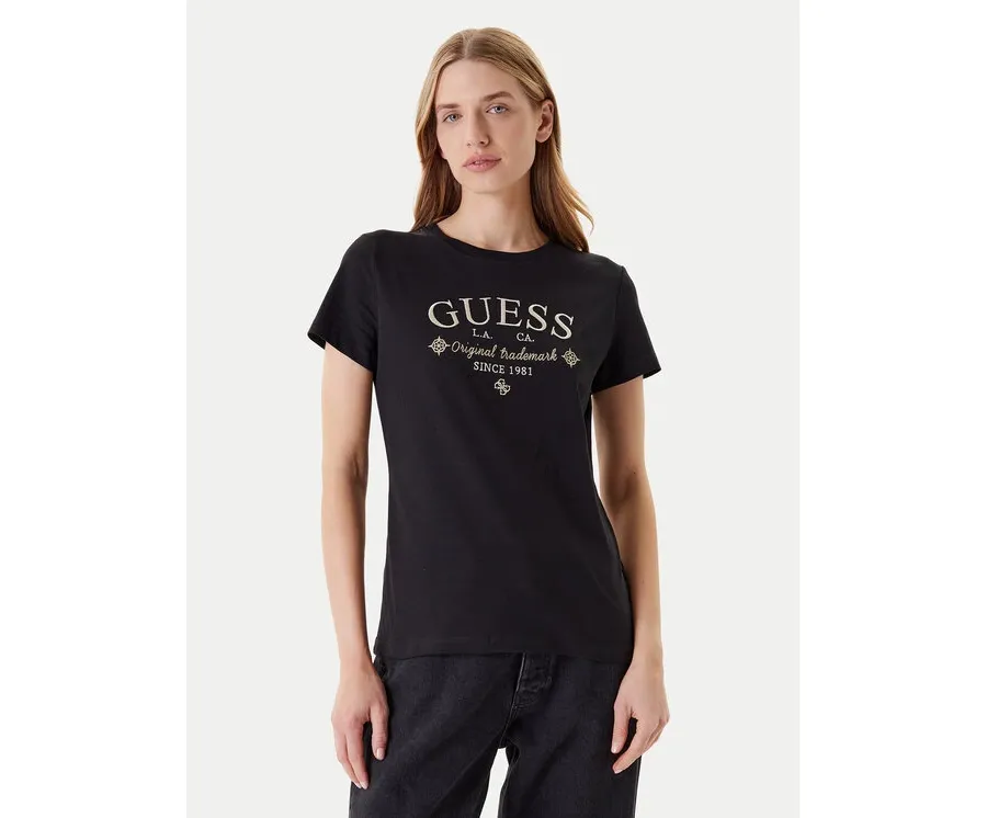 obrazek 1 Guess T-Shirt V5YI03 I3Z14 Czarny Regular Fit