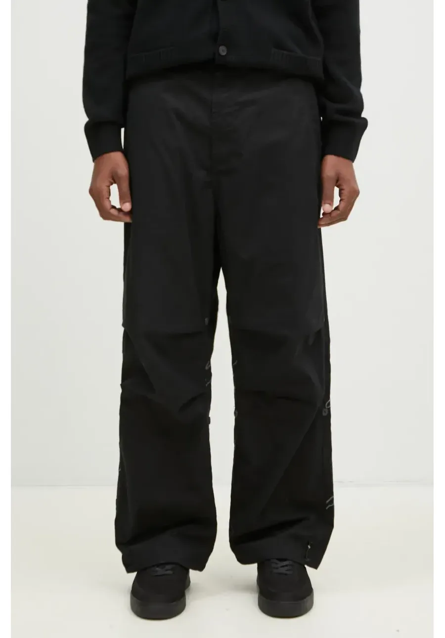 obrazek 1 Maharishi spodnie bawełniane Bonsai Landscape Loose Snopants kolor czarny proste 5346.BLACK