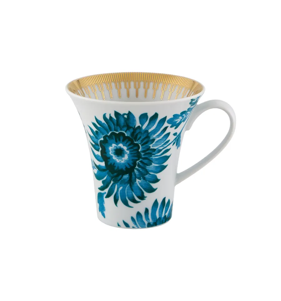 obrazek 1 Porcelanowy kubek Gold Exotic z motywem kwiatowym i złotym detalem - Vista Alegre
