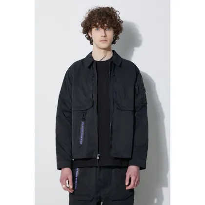 Zdjęcie Alpha Industries kurtka Utility UV męska kolor czarny przejściowa 146118UV