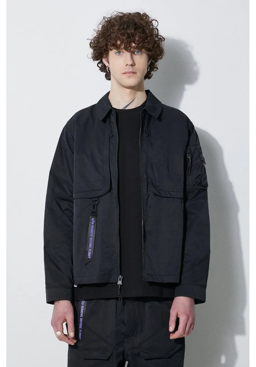 obrazek 1 Alpha Industries kurtka Utility UV męska kolor czarny przejściowa 146118UV
