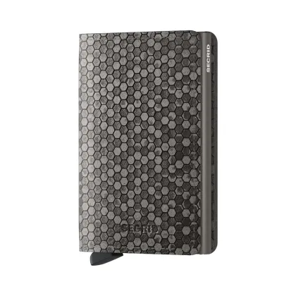Zdjęcie Secrid portfel skórzany Slimwallet Hexagon Grey kolor szary