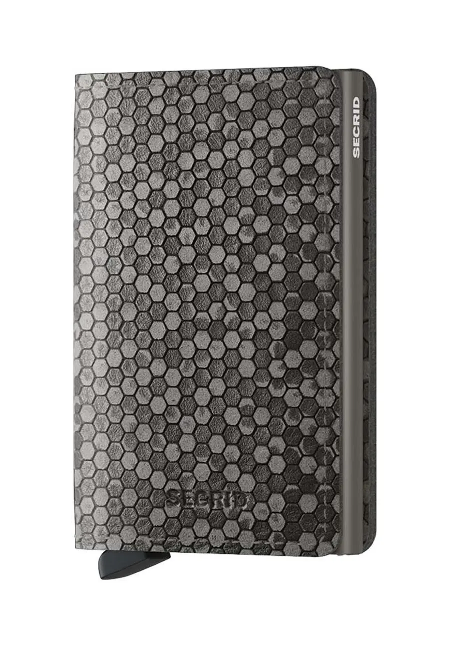 obrazek 1 Secrid portfel skórzany Slimwallet Hexagon Grey kolor szary