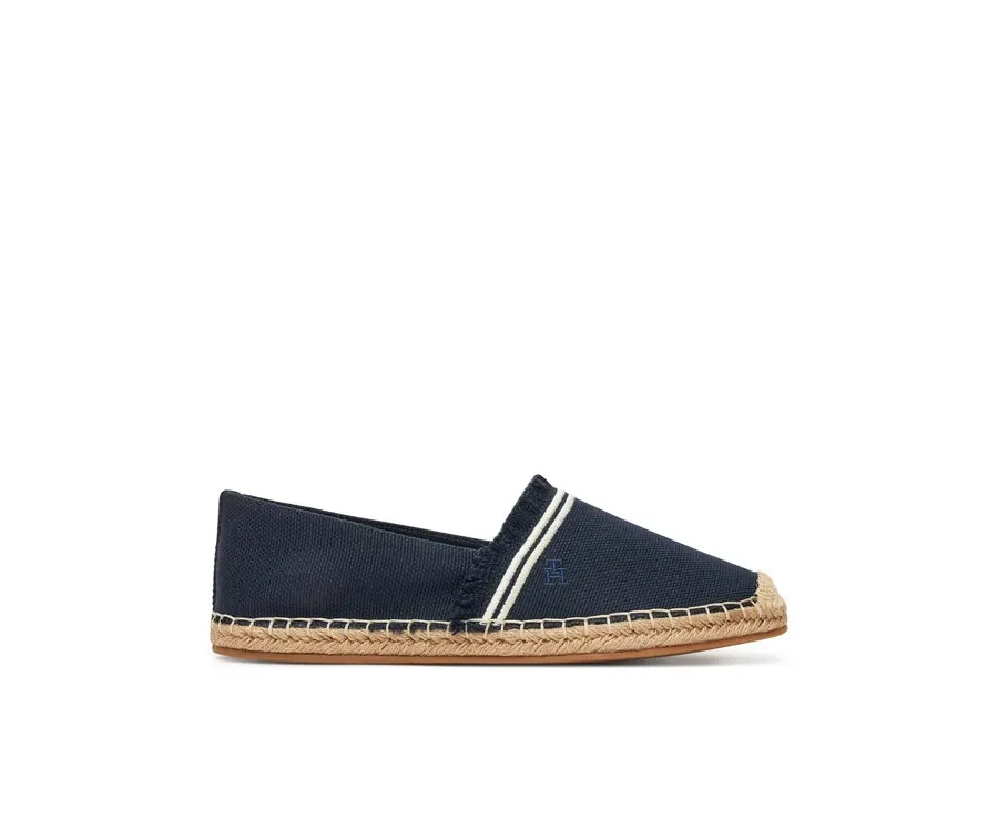 obrazek 1 Tommy Hilfiger Espadryle Fringe Canvas Closed Espadrille FW0FW08881 Granatowy