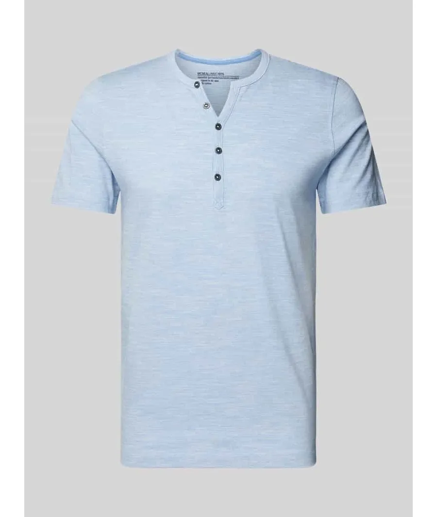 obrazek 1 T-shirt z krótką listwą guzikową